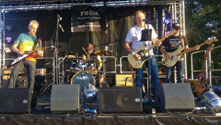 bootlegger on the music stage at thame food festival