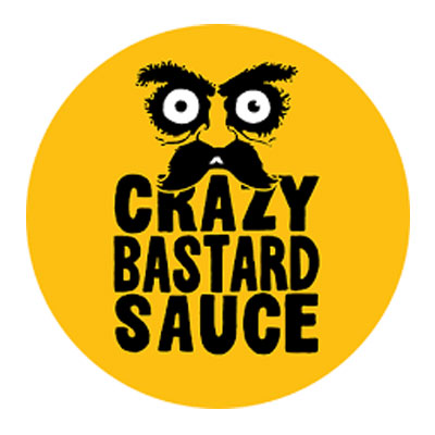 crazy bastard sauce stall holder at thame food festival